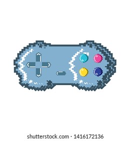 video game pixelated control vector ilustration