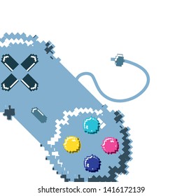 video game pixelated control vector ilustration