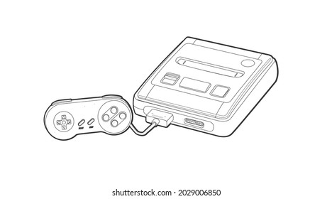 Video Game Platform Vector Black White Stock Vector (Royalty Free ...