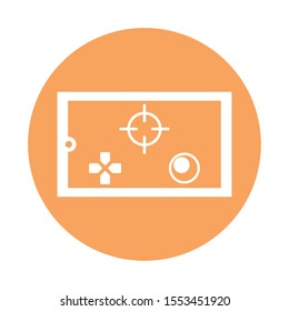 video game portable device icon vector illustration design