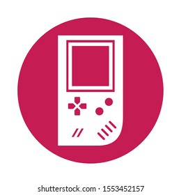video game portable device icon vector illustration design