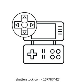 video game portable device icon vector illustration design