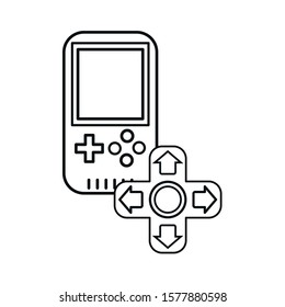 video game portable device icon vector illustration design