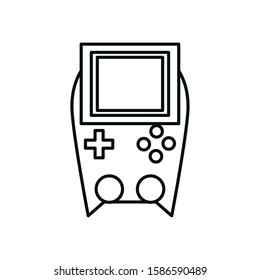video game portable device icon vector illustration design