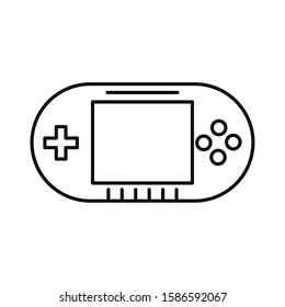 video game portable device icon vector illustration design