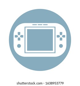 video game portable device icon vector illustration design