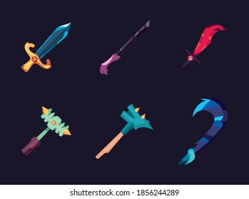 videojuego, conjunto de iconos diseño de ilustración vectorial