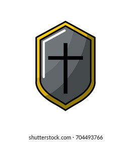 video game shield protection element icon