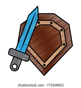 video game shield and sword items