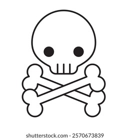 video game skull icon isolated