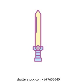 video game sword medieval weapon protection
