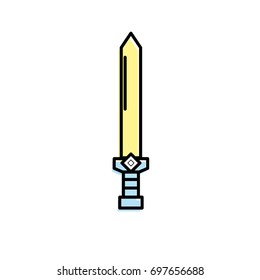 video game sword medieval weapon protection
