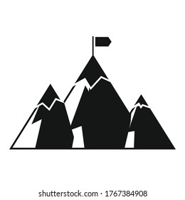 Icono de destino del videojuego. Ilustración simple del icono vectorial de destino de videojuegos para el diseño web aislado en fondo blanco