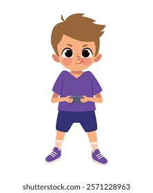 video game teen playing isolated