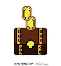 video game treasure chest coin money