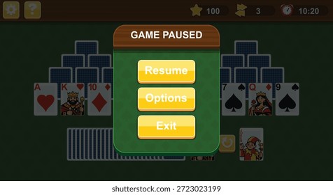 Video Juego Tri Peaks Solitaire Poker Juego de cartas