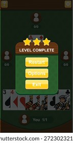Video Juego UI Elementos Blackjack Poker Playing Card Set Pack
