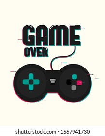 Video game vector design for t shirt