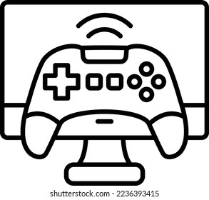 Icono vectorial de videojuego. Se puede usar para imprimir, móviles y aplicaciones web.