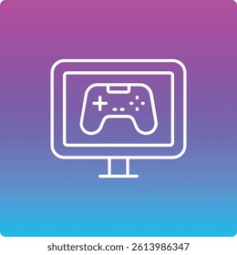 Video Game vector icon. Can be used for printing, mobile and web applications.