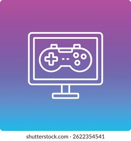 Video Game vector icon. Can be used for printing, mobile and web applications.