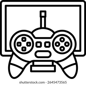 Video game vector icon. Can be used for printing, mobile and web applications.