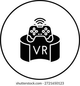 Videospiel, Vektorsymbol. Kann für Druck-, Mobil- und Web-Anwendungen verwendet werden.