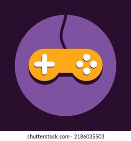 Video game vector icon Controller Game pad illustration Joystick