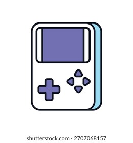 Video Ilustración de stock de icono de Vector de juego