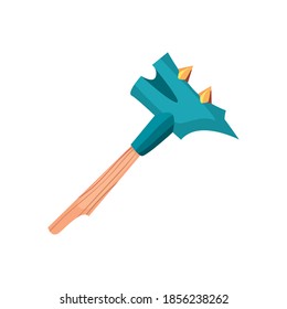 martillo de guerra de videojuegos sobre diseño de ilustraciones vectoriales de fondo blanco