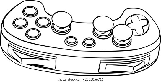 A video gamer cartoon game icon gaming controller illustration