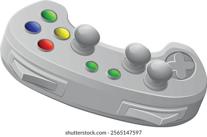 A video gamer cartoon game icon gaming controller illustration