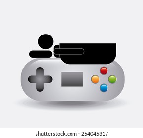 video gamers design, vector illustration eps10 graphic 