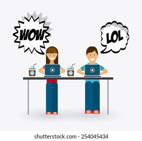 video gamers design, vector illustration eps10 graphic 