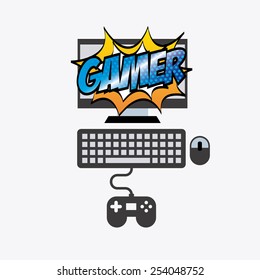 video gamers design, vector illustration eps10 graphic 