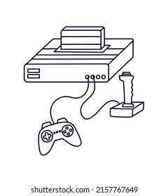 video games console over white