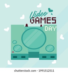 video games day with console