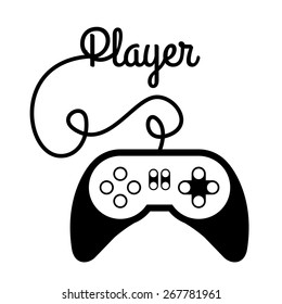 Video Games design over white background, vector illustration