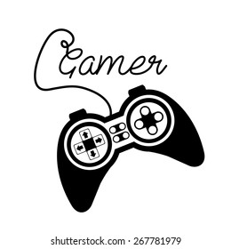 Video Games design over white background, vector illustration