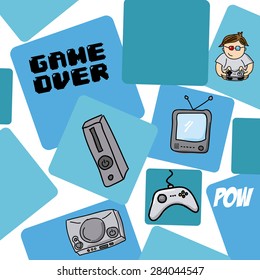 video games design, vector illustration eps10 graphic 
