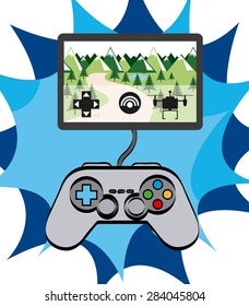 video games design, vector illustration eps10 graphic 