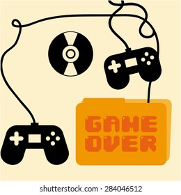 video games design, vector illustration eps10 graphic 