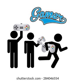 video games design, vector illustration eps10 graphic 