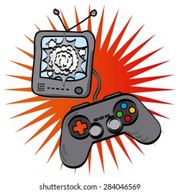 Videospiele-Design, Vektorgrafik eps10 Grafik 