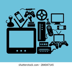 video games design, vector illustration eps10 graphic 