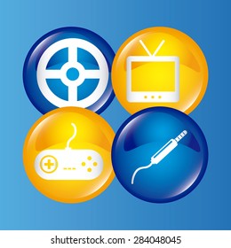 video games design, vector illustration eps10 graphic 