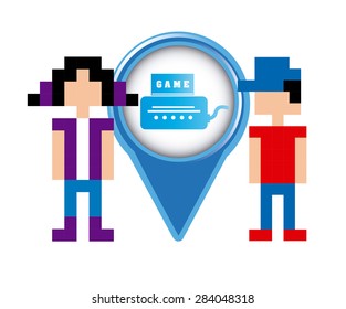 video games design, vector illustration eps10 graphic 