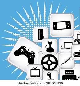 video games design, vector illustration eps10 graphic 