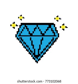 video games diamond retro design
