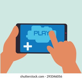 Video games digital design, vector illustration 10 eps graphic